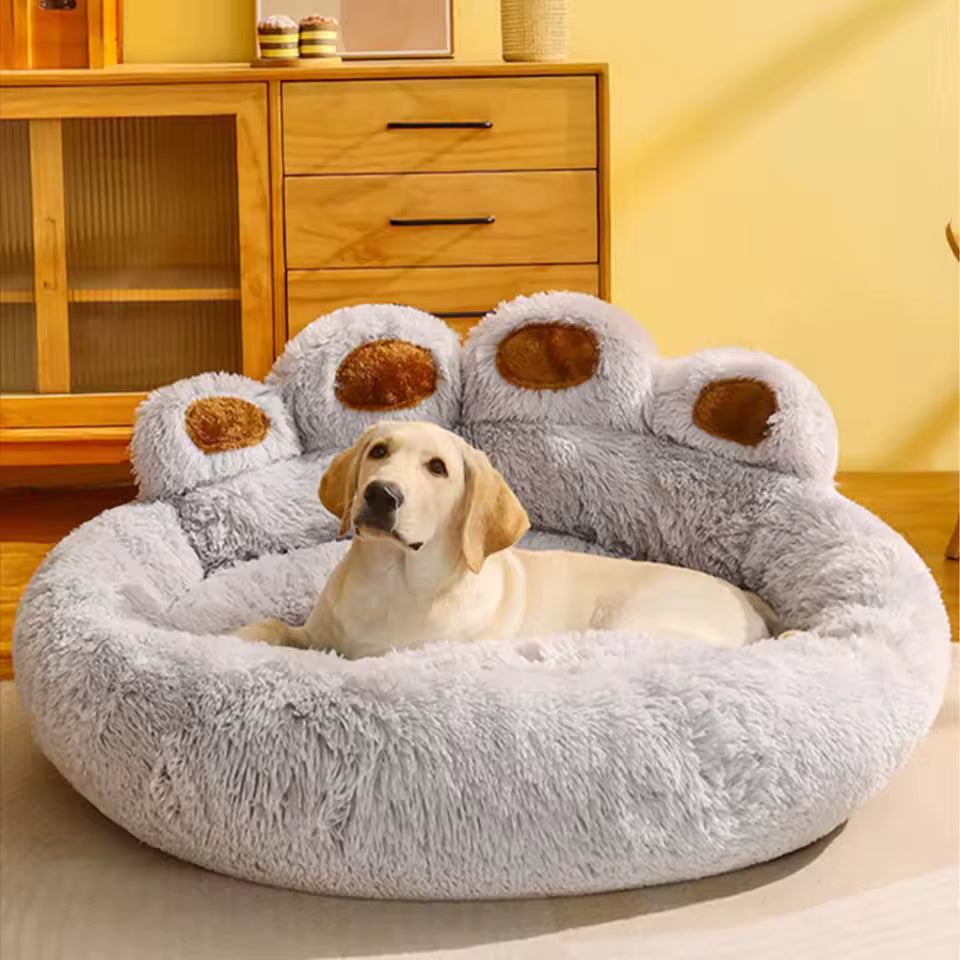PawNest™ Calming Plush Pet Bed | Petavo