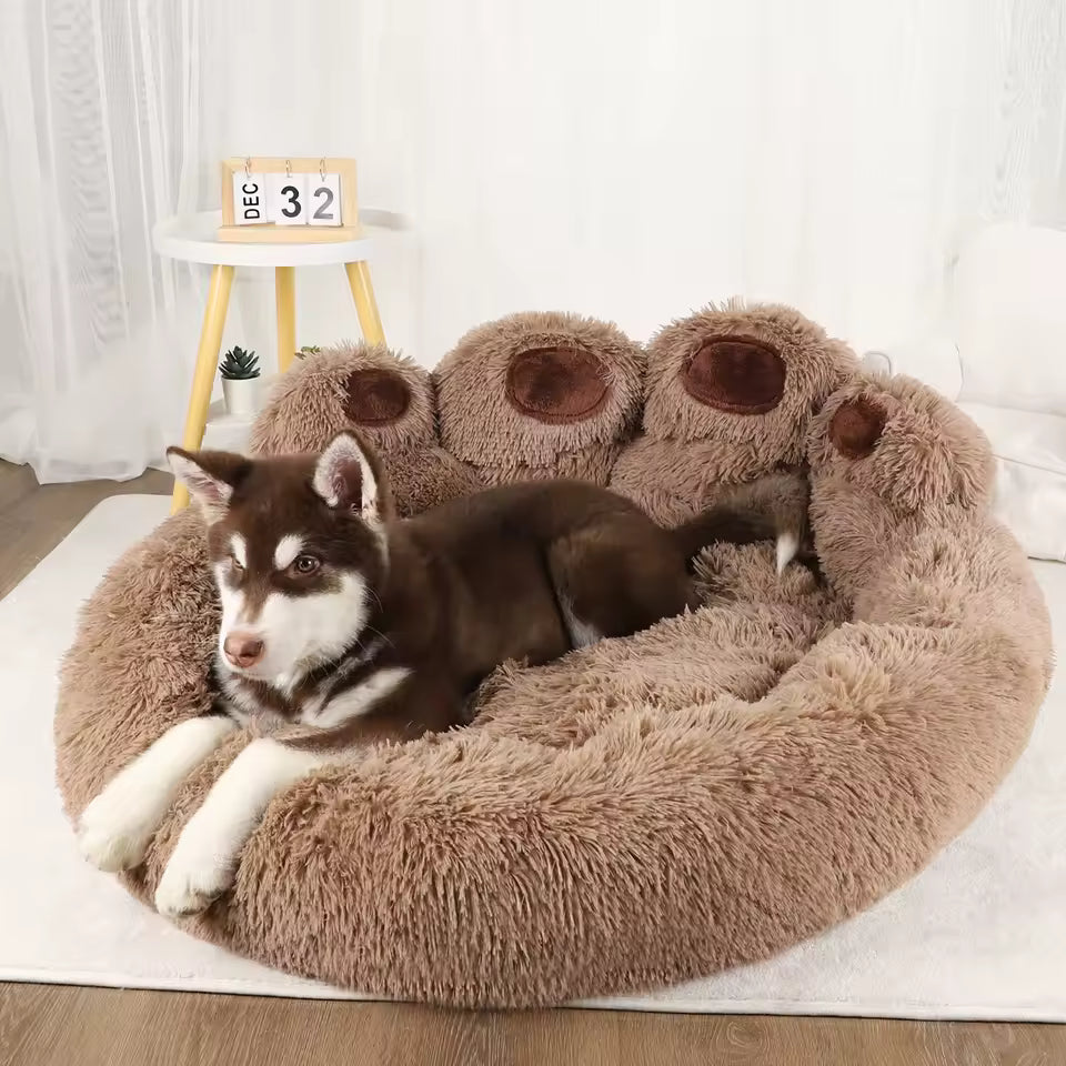 PawNest™ Calming Plush Pet Bed | Petavo