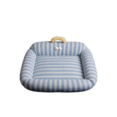 Stripey Cozy Nest™ Calming Pet Bed | Petavo